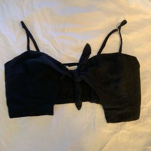 Tied crop top